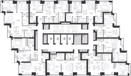 Продажа 1-комнатной квартиры 60,1 м², 3/41 этаж