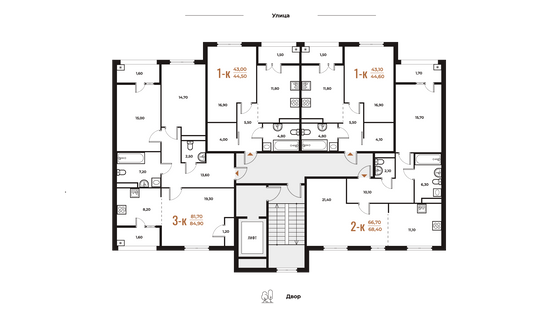 Продажа 3-комнатной квартиры 84,9 м², 7 этаж