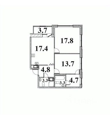 Продажа 2-комнатной квартиры 67,4 м², 7/9 этаж