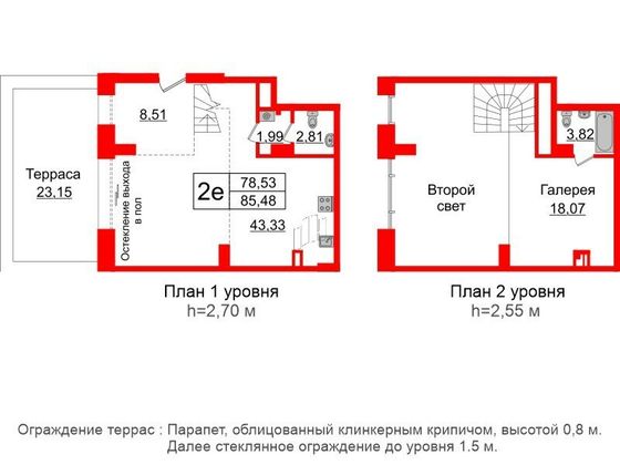 Продажа 1-комнатной квартиры 78,5 м², 1/6 этаж