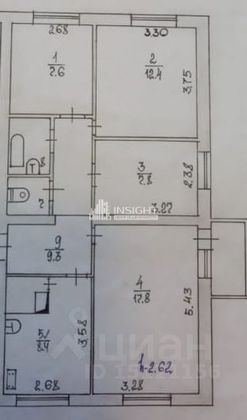 Продажа 4-комнатной квартиры 68,5 м², 3/5 этаж