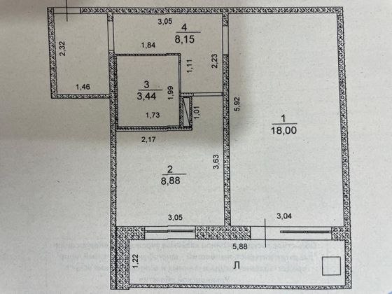 Продажа 1-комнатной квартиры 40 м², 9/10 этаж