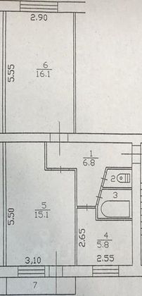 Продажа 2-комнатной квартиры 47,5 м², 2/5 этаж