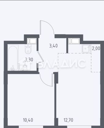 Продажа 1-комнатной квартиры 32 м², 4/17 этаж