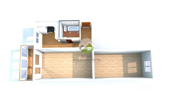 Продажа 2-комнатной квартиры 44,3 м², 5/5 этаж