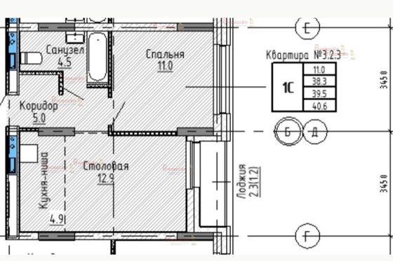 Продажа 1-комнатной квартиры 40 м², 2/17 этаж