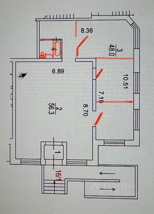 Продажа квартиры со свободной планировкой 110,3 м², 1/22 этаж