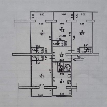 Продажа многокомнатной квартиры 98 м², 1/5 этаж