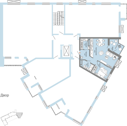 Продажа 2-комнатной квартиры 54 м², 5/8 этаж