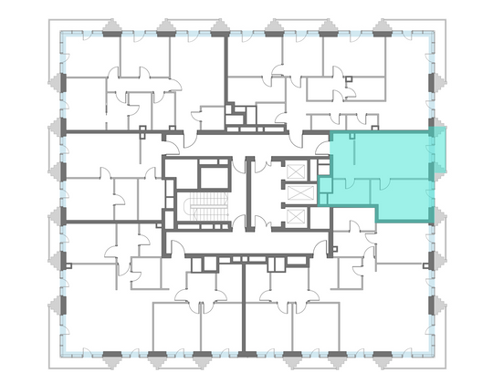 Продажа 1-комнатной квартиры 50,2 м², 5/14 этаж