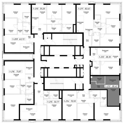 Продажа квартиры-студии 28,4 м², 28/43 этаж