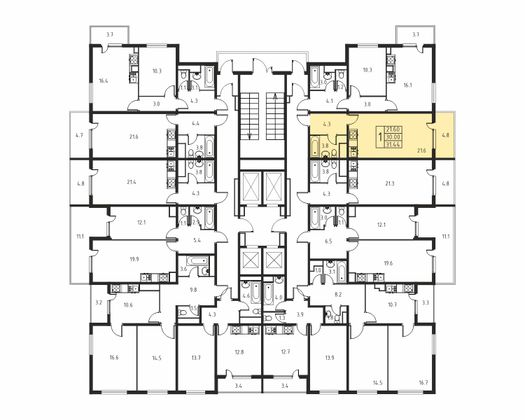 30 м², 1-комн. квартира, 2/24 этаж