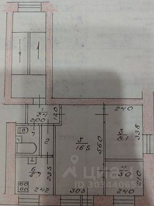 Продажа 3-комнатной квартиры 42,2 м², 5/6 этаж