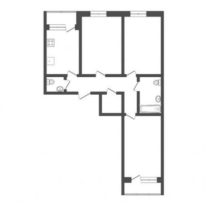 Продажа 3-комнатной квартиры 79,1 м², 9/10 этаж