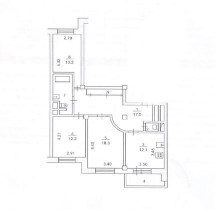 Продажа 3-комнатной квартиры 83,7 м², 10/18 этаж