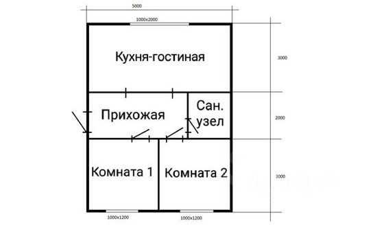 Продажа дома, 40 м², с участком 5,5 сотки