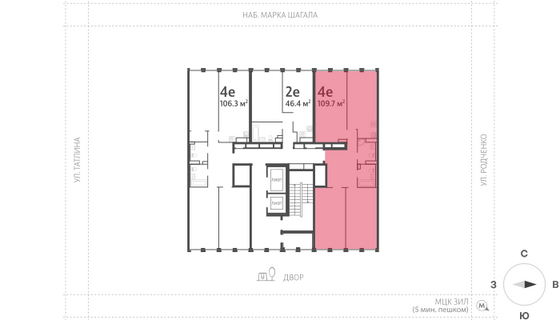 Продажа 3-комнатной квартиры 109,6 м², 13/15 этаж