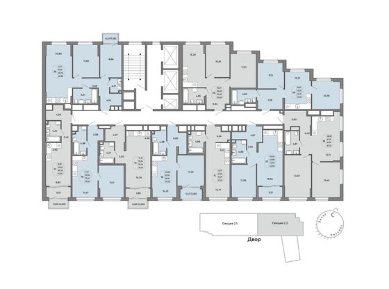 Продажа 1-комнатной квартиры 38,8 м², 14/32 этаж