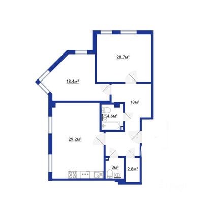 Продажа 3-комнатной квартиры 95 м², 1/6 этаж