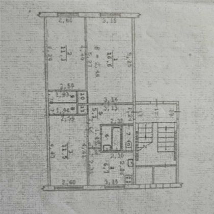 Продажа 3-комнатной квартиры 58 м², 1/5 этаж