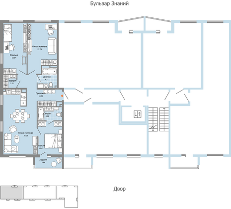 Продажа 4-комнатной квартиры 94 м², 4/9 этаж