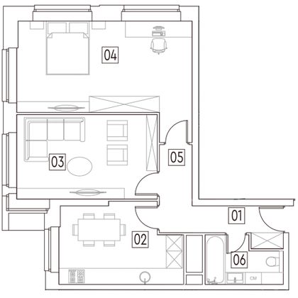 Продажа 2-комнатной квартиры 64,9 м², 20/29 этаж