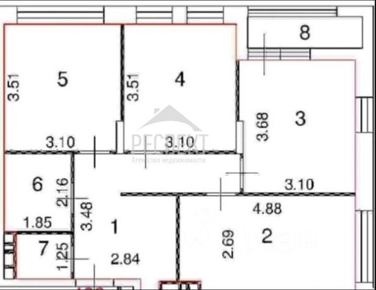 Продажа 3-комнатной квартиры 64,4 м², 11/18 этаж