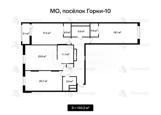 Продажа 3-комнатной квартиры 140,2 м², 14/16 этаж