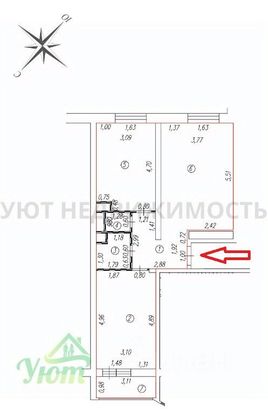 Продажа 2-комнатной квартиры 64,3 м², 10/10 этаж