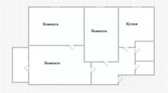 Продажа 3-комнатной квартиры 52,3 м², 5/5 этаж