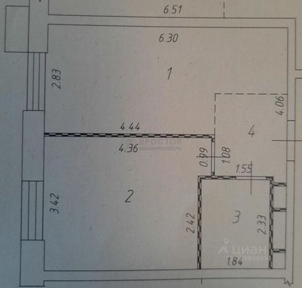 Продажа 1-комнатной квартиры 38,4 м², 7/27 этаж