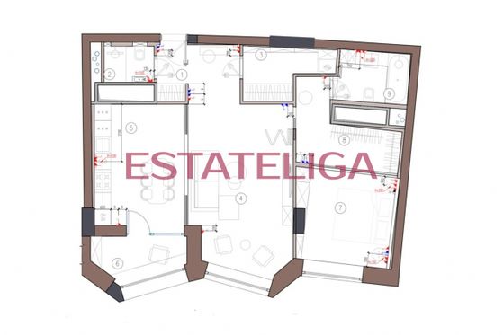 Продажа 2-комнатной квартиры 80 м², 2/9 этаж