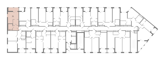 Продажа квартиры-студии 33,2 м², 4/12 этаж