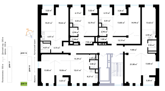 Продажа 2-комнатной квартиры 48,3 м², 2/9 этаж