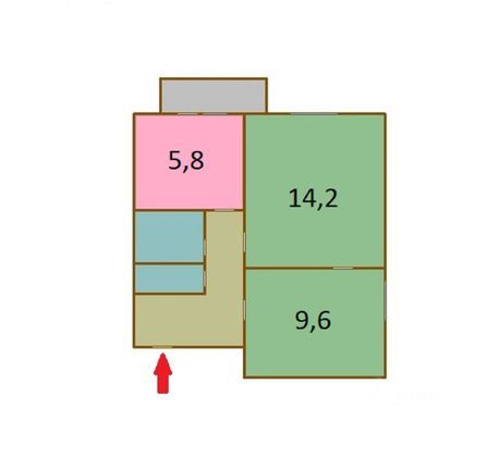 Продажа 2-комнатной квартиры 38,5 м², 4/12 этаж