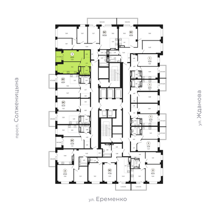 Продажа 1-комнатной квартиры 43 м², 18/24 этаж