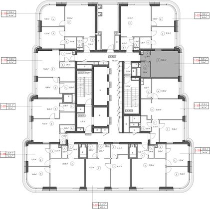 Продажа квартиры-студии 23,6 м², 36/53 этаж