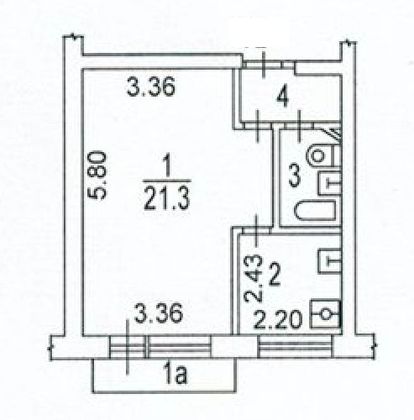 Продажа 1-комнатной квартиры 32 м², 9/9 этаж