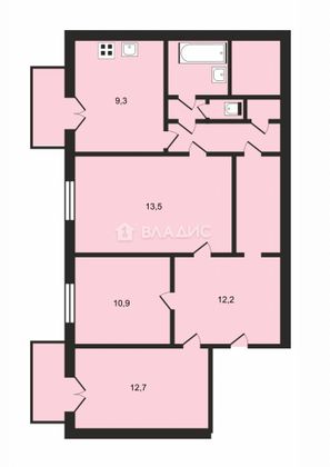 Продажа 3-комнатной квартиры 80 м², 3/9 этаж