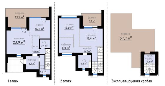 133 м², 3-комн. квартира, 1/1 этаж