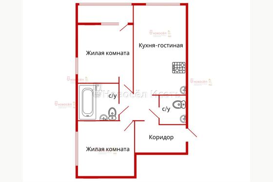 Продажа 2-комнатной квартиры 62 м², 18/25 этаж