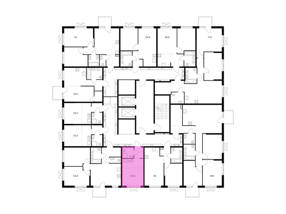 Продажа квартиры-студии 20,4 м², 14/17 этаж