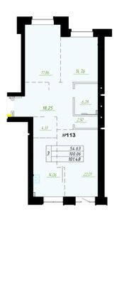 Продажа 3-комнатной квартиры 99,2 м², 6/9 этаж