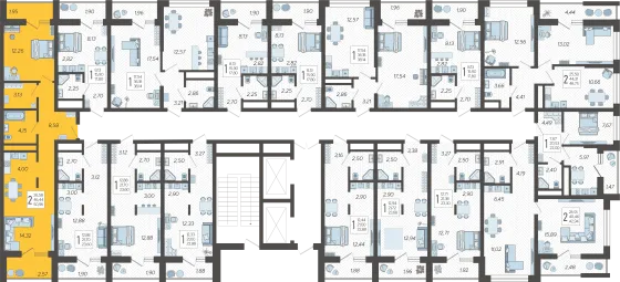 Продажа 2-комнатной квартиры 51 м², 3/19 этаж