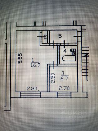 Продажа 1-комнатной квартиры 30 м², 4/5 этаж