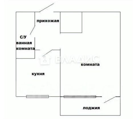 Продажа 1-комнатной квартиры 30,7 м², 5/5 этаж