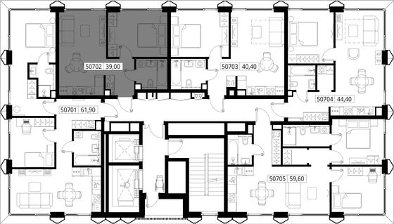 Продажа 1-комнатной квартиры 39 м², 7/16 этаж