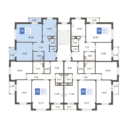 63,6 м², 2-комн. квартира, 1/9 этаж