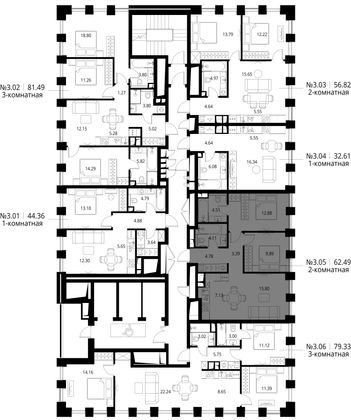 Продажа 2-комнатной квартиры 62,5 м², 3/27 этаж