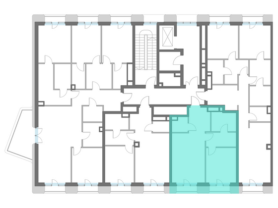 Продажа 1-комнатной квартиры 55,7 м², 5/7 этаж